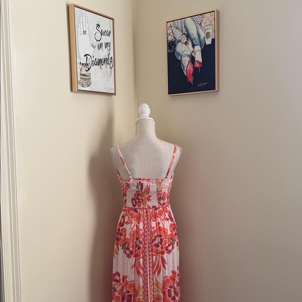 New Angie Red and Pink Floral Dress - Picture 6 of 15